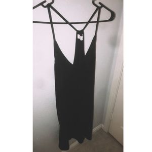 Black slip dress